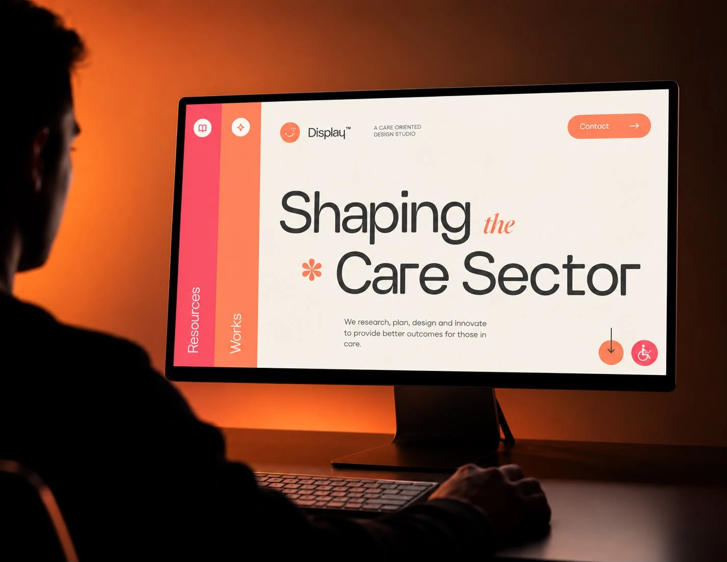 Display Care – Healthcare digital display solutions website design preview